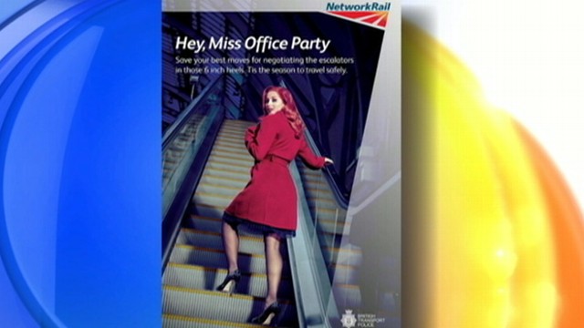 VIDEO: Watch how the Network Rail warns of the dangers of heels, office parties and trains.