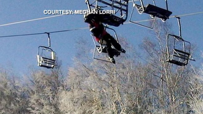 VIDEO: Lift accident at resort in Maine sends several skiers plummeting almost 30 feet.