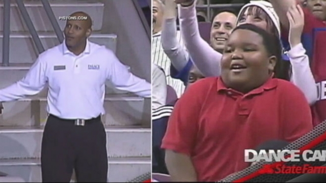 VIDEO: Young Fan Challenges NBA Usher to Dance-Off