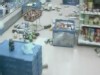 Supermarket debris