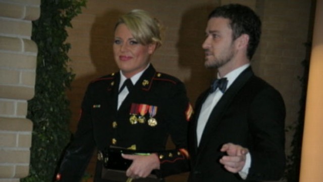 VIDEO: A marine sent the musician a YouTube invitation to the Marine Corps ball.