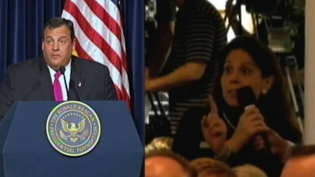 Crowd at a recent event for the governor begs him to run for president.