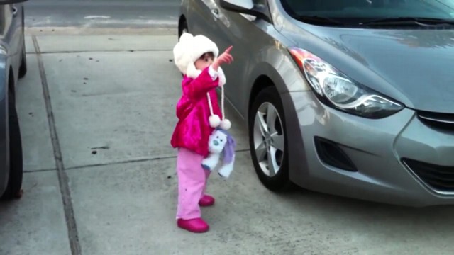 VIDEO: Two-year-old Kayla Moffets fascination with the moon has gone viral on YouTube.