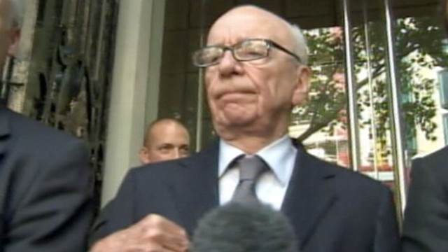VIDEO: Embattled News Corp. owner faces tough questions along with deputy, son James.