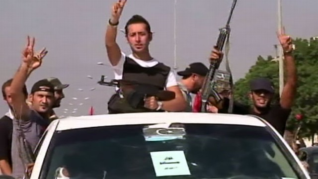 VIDEO: Rebels move on the capital and Gadhafi's three sons are reportedly in custody.