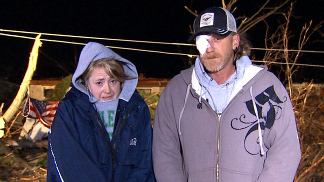 VIDEO: Kris Lancaster was filming when his home was destroyed by a tornado.