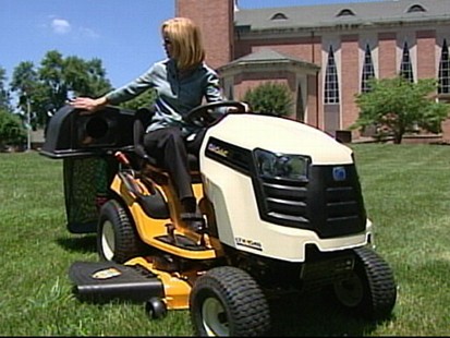 VIDEO: Elisabeth Leamy points out safety precautions to take when using a lawnmower.