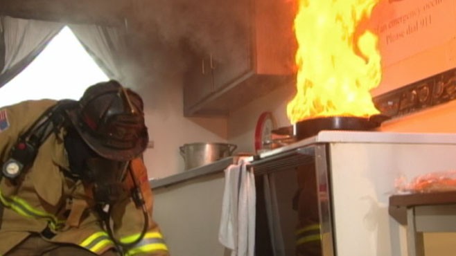 VIDEO: Learn the do's and don'ts of putting out cooking-related fires.