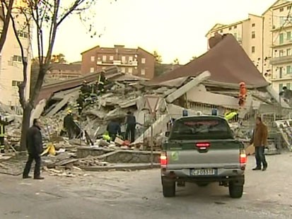 VIDEO: A magnitude 6.3 quake 70 miles northeast of Rome kills dozens of people.