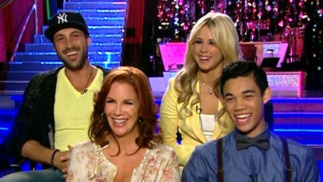 VIDEO: Melissa Gilbert, Roshon Fegan join partners in chat about experience on "DWTS."
