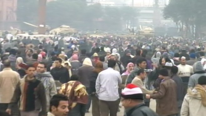 VIDEO: Anti-Mubarak protestors refuse to negotiate until Egypt's president steps down.