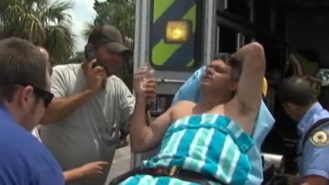 VIDEO: Steve Mourmouris was feared dead after falling overboard during a thunderstorm.