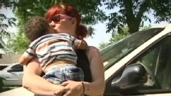 VIDEO: Mother Protects Kids from Carjacker