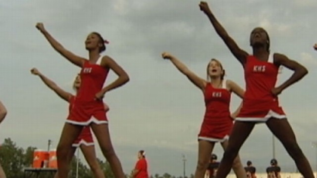 VIDEO: God Squad cheerleaders square off against the public school on religious expression.