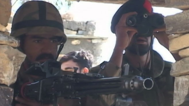 VIDEO: U.S. and Pakistani forces battle Taliban militants in tribal areas.