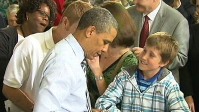 VIDEO: Tyler Sullivan got a note from the president excusing his absence from school.