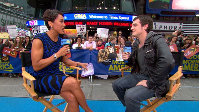 VIDEO: Josh Hutcherson plays Peeta Mellark in the highly anticipated book-based movie.