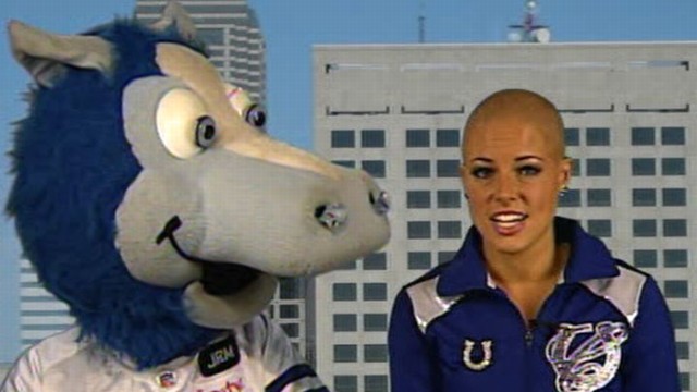 VIDEO:GMA Play of the Day: Cheerleaders Shave Heads