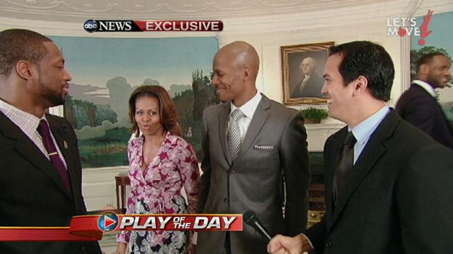 VIDEO: Michelle Obama Teams Up with Lebron and the Heat