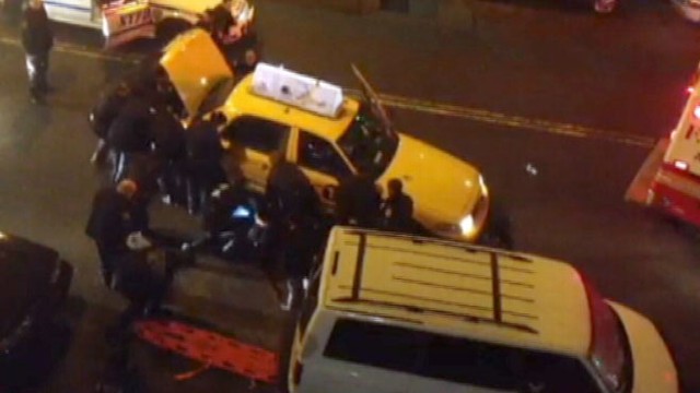 VIDEO: New York City Police Lift Taxi Off Man