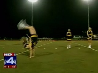 Watch: High School Cheerleader Sets Handspring World Record