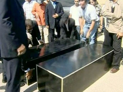Black coffins