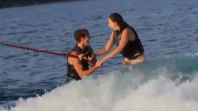 VIDEO: Man Proposes While Tandem Wakesurfing with Girlfriend