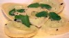 Pea Ravioli with Parmigiano Broth