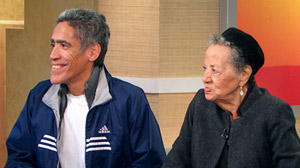 PHOTO Ted Williams and his mother are shown on Good Morning America.