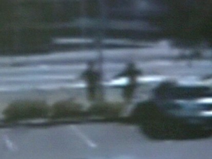 Prisoners run into poll during escape atempt.