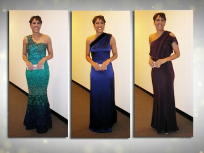 VIDEO: Robin Roberts Oscar Gown Challenge