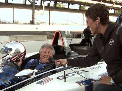VIDEO: The "GMA" anchor drives the pace car at the major Memorial Day weekend race.