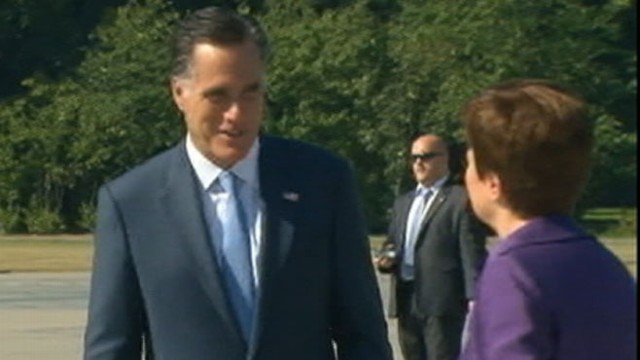 VIDEO: When asked about recent missteps, Mitt Romneys press secretary responded with tough words.