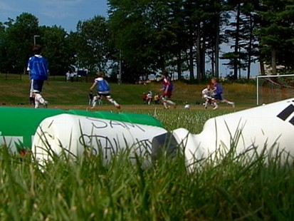 VIDEO: Avoid heat stroke by drinking water and taking frequent breaks from exertion.