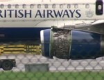 VIDEO: Shortly after taking off a cover had blown off an engine and smoke poured out.