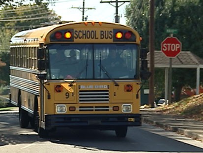 A picture of a schoold bus.