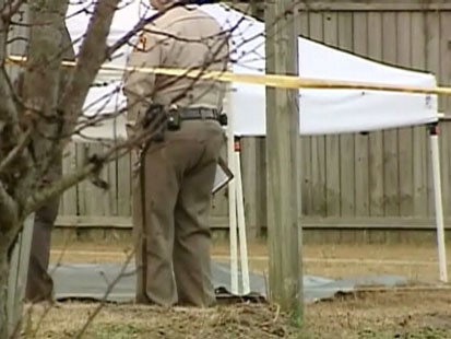Police officer and tarp