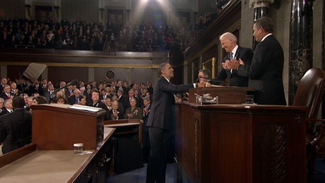 VIDEO: Democrats and Republicans both applaud some of President Obamas goals.