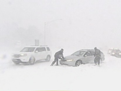 VIDEO: Winter Blast Shuts Down Roadways
