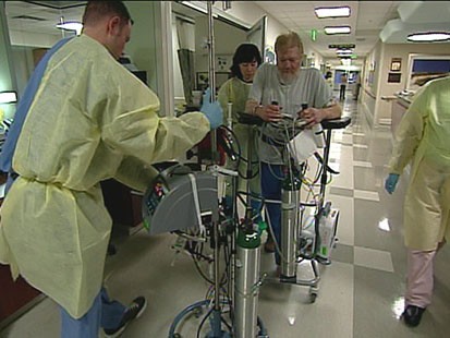 VIDEO: Ward Forsyth relies on his portable lung to breathe.