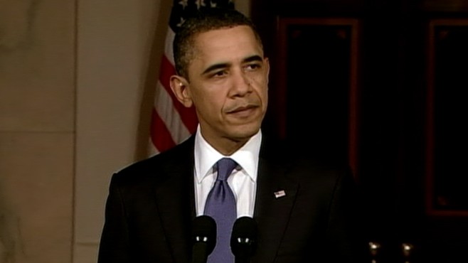 President Obama condemns the violence in Libya and says U.S. prepared to act.
