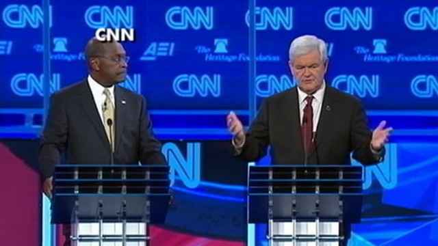 VIDEO: The Republican presidential candidates battle it out in the latest debate.