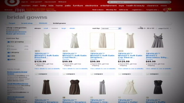 VIDEO: Store chain will offer four styles of gowns, 10 bridesmaids dresses and two flower girl frocks.