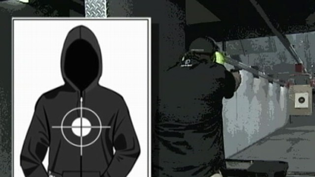 VIDEO: Witnesses report that a man used the shooting victims image at a firearm training exercise.
