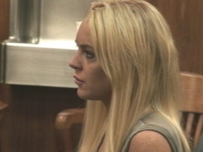 VIDEO: The 24-year-old actress spent her first night behind bars for a parole violation.