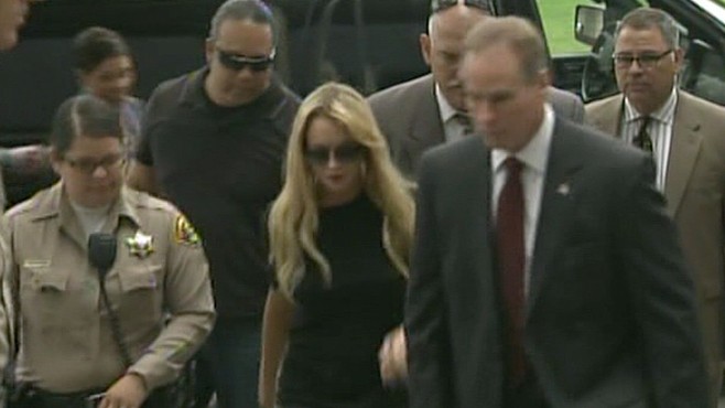 VIDEO: The troubled starlet was released early from the UCLA substance abuse facility.