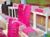 A picture of a sticky note waterfall.