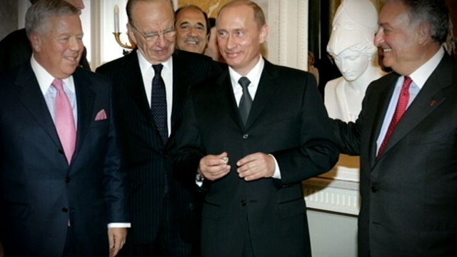 VIDEO: The Russian president says New England Patriots owner Robert Kraft gifted him the ring.