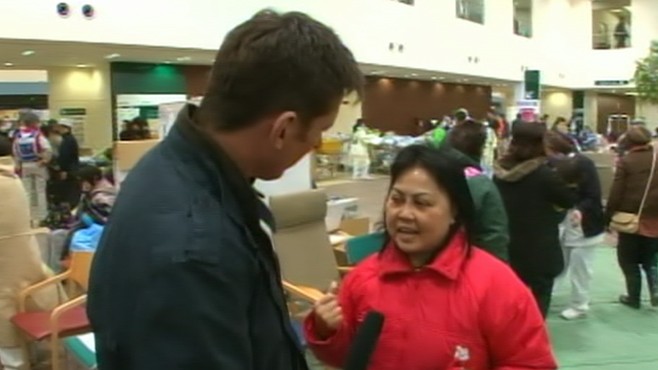 VIDEO: Long hospital lines form with survivors looking for the lost and injured.