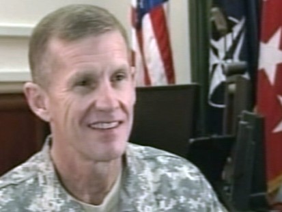 VIDEO: Stanley McCrystal on Afghanistan safety.